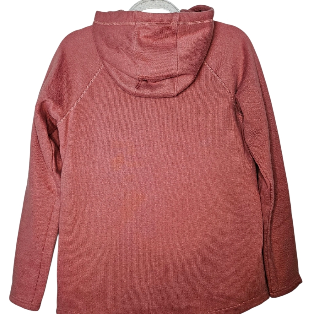 Columbia Hart Mountain Grapihc Hoodie Woman's Small Mauve outdoor pockets NWOT - Picture 2 of 6